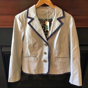NWT Boden Pinstripe Blazer - Size 18